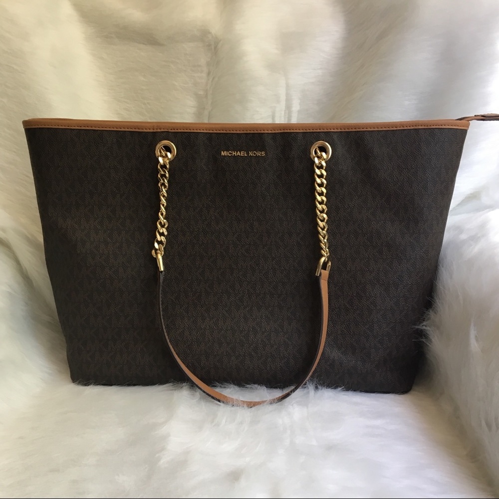 Michael Kors Jet Set Carryall Tote Chain Handle